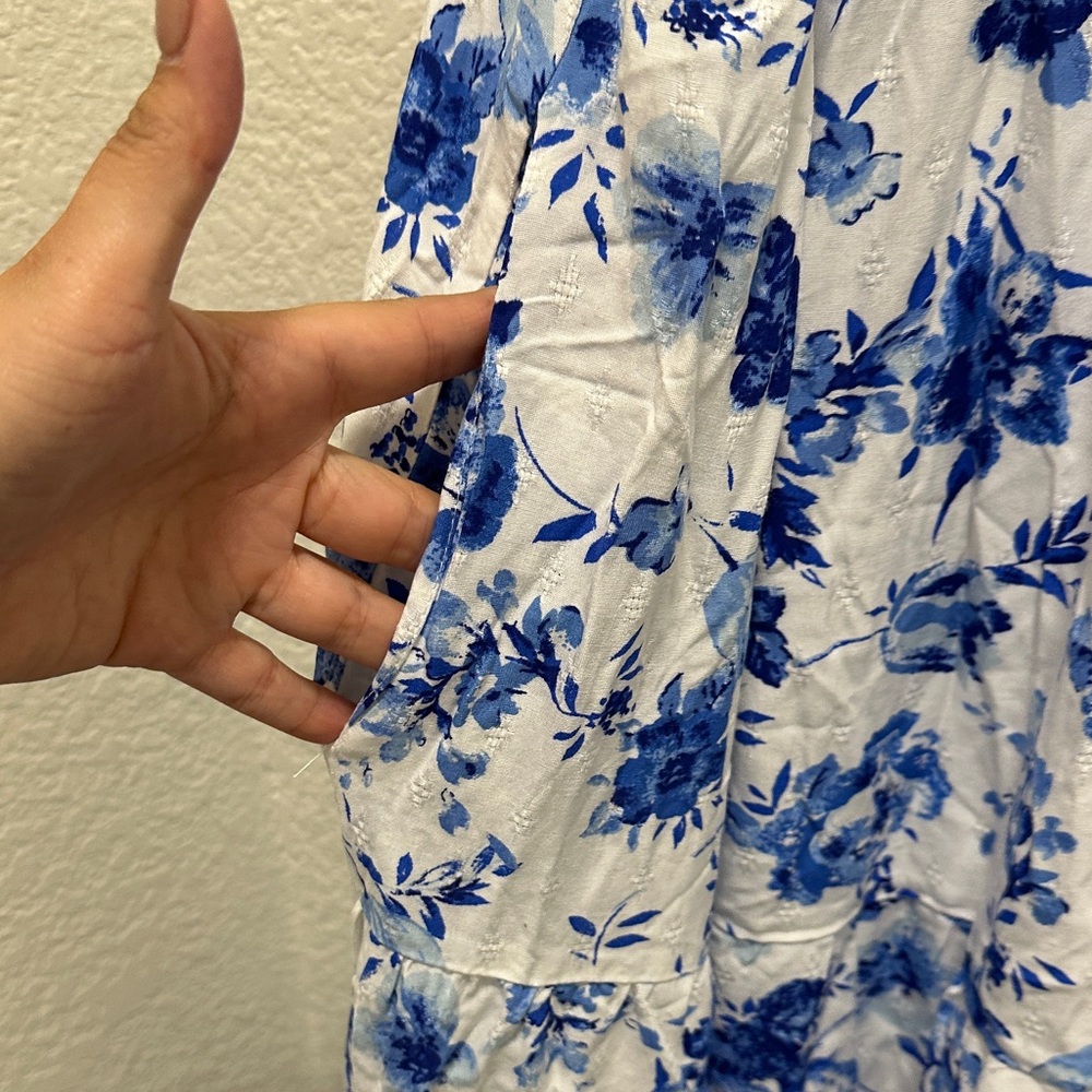 Baltic Born White and Blue Floral Dress - Picture 8 of 12